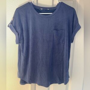 Casual Navy Pocket Tee